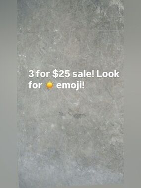Any item with a ☀️ emoji is 3 for $25!